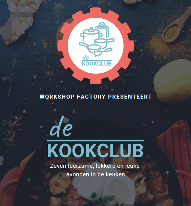 Kookclub voorkant flyer