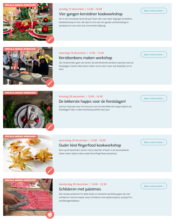 kerstworkshops